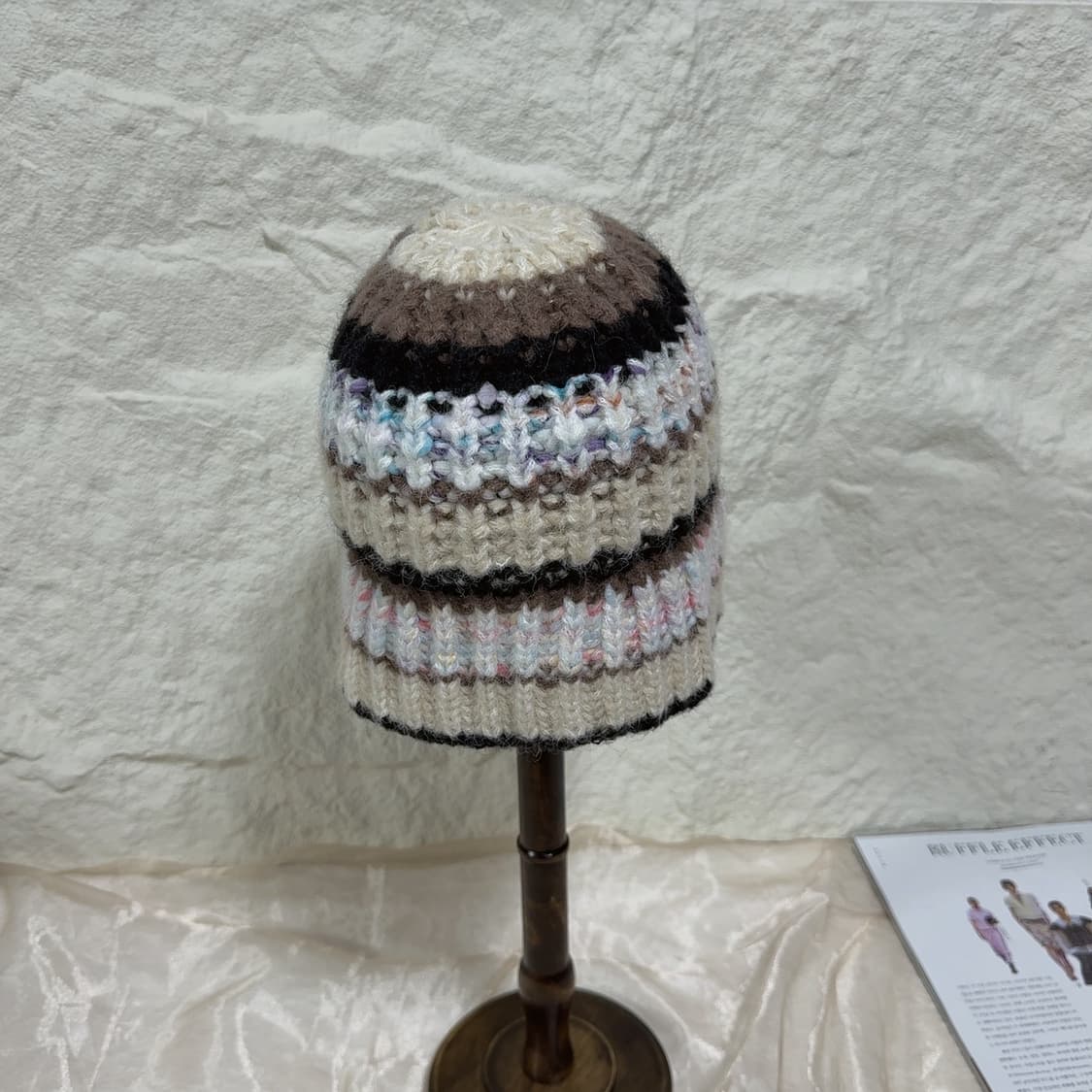 빈티지 울니트 모자 버킷햇 상품이미지3