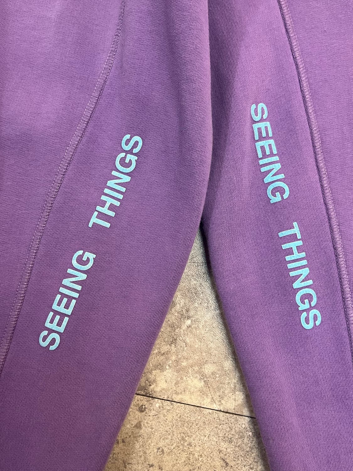 오프화이트 기모 조거 팬츠 퍼플 S #csz2635 상품이미지6