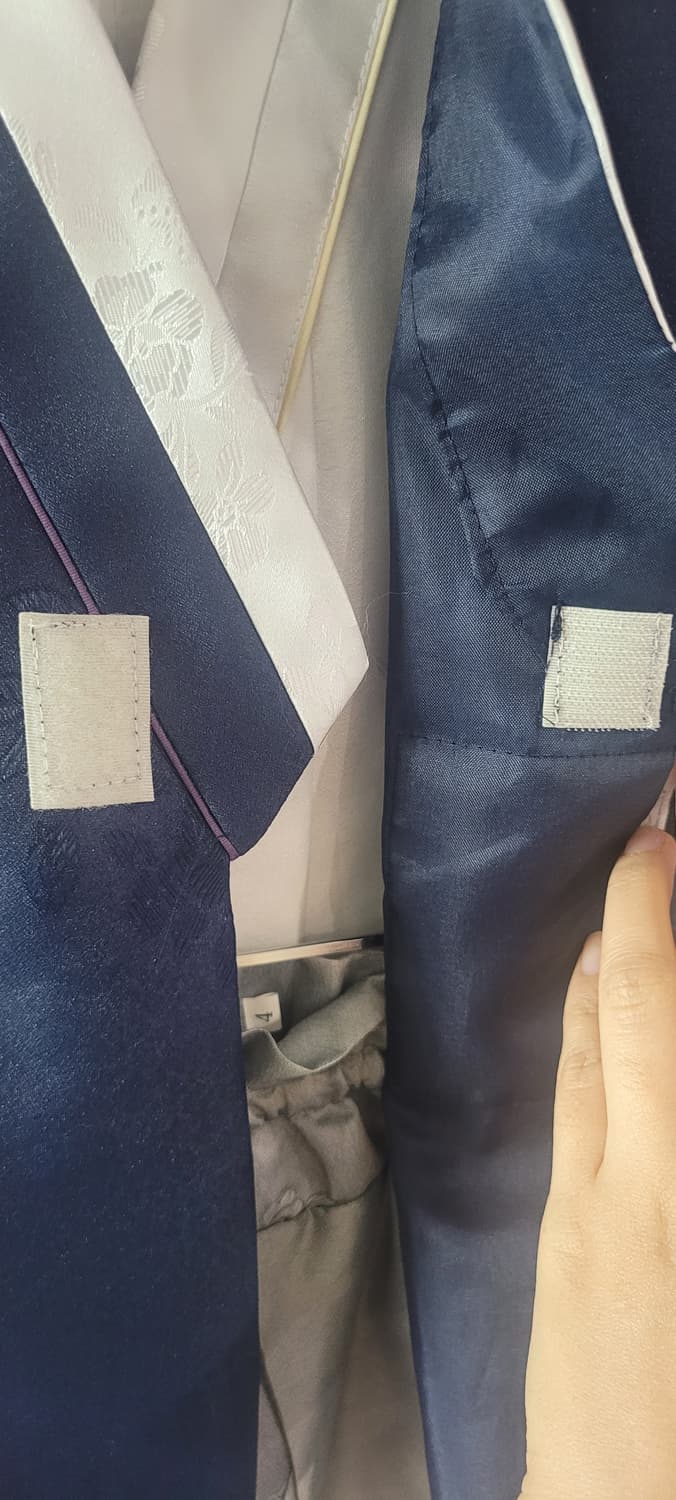 🌈남아 한복 4호🌈 네이비 쓰리피스(5살정도~키작6살)) 상품이미지4