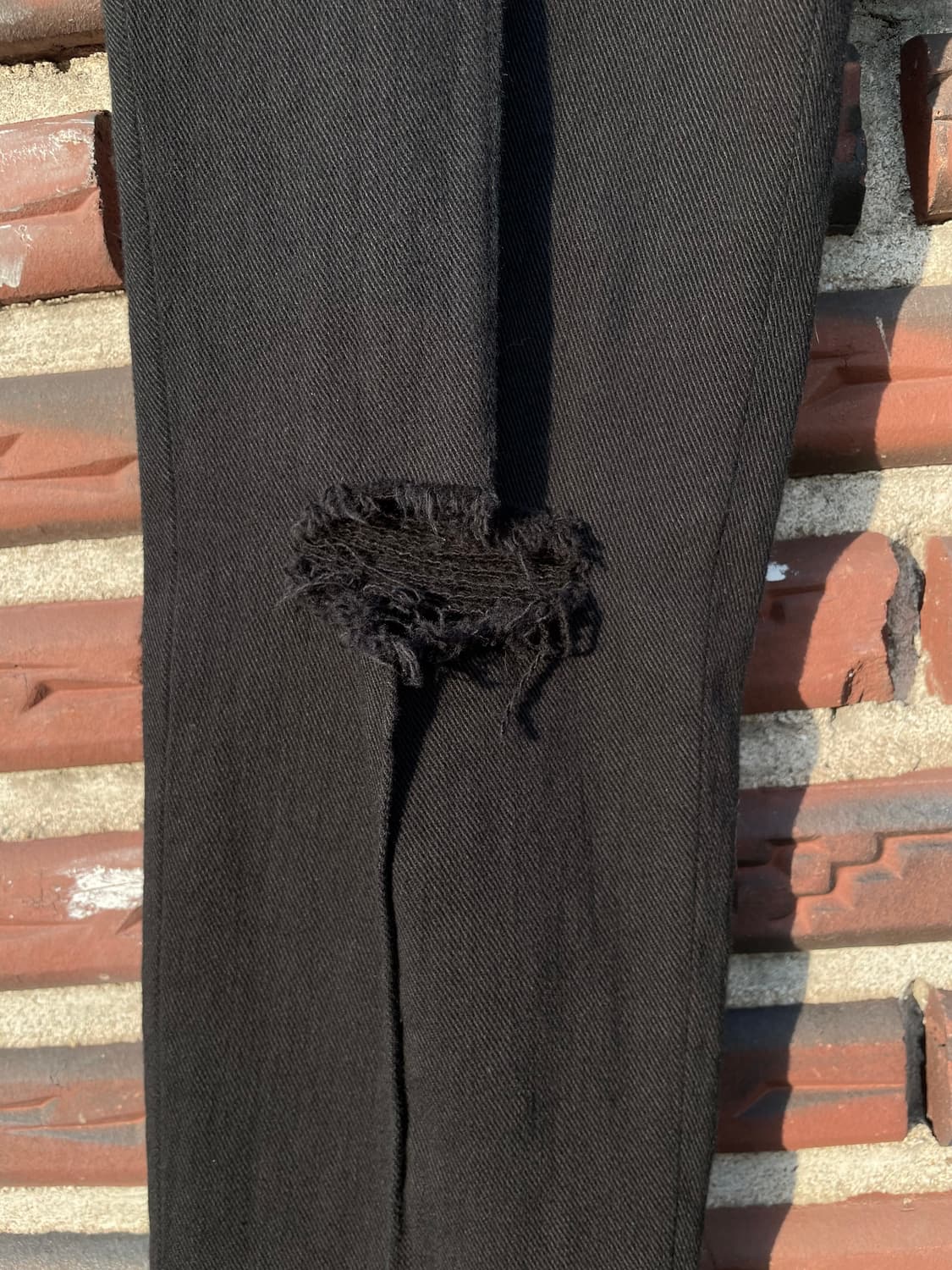 언더커버 블랙 디스트로이 스키니진 2사이즈 상품이미지3