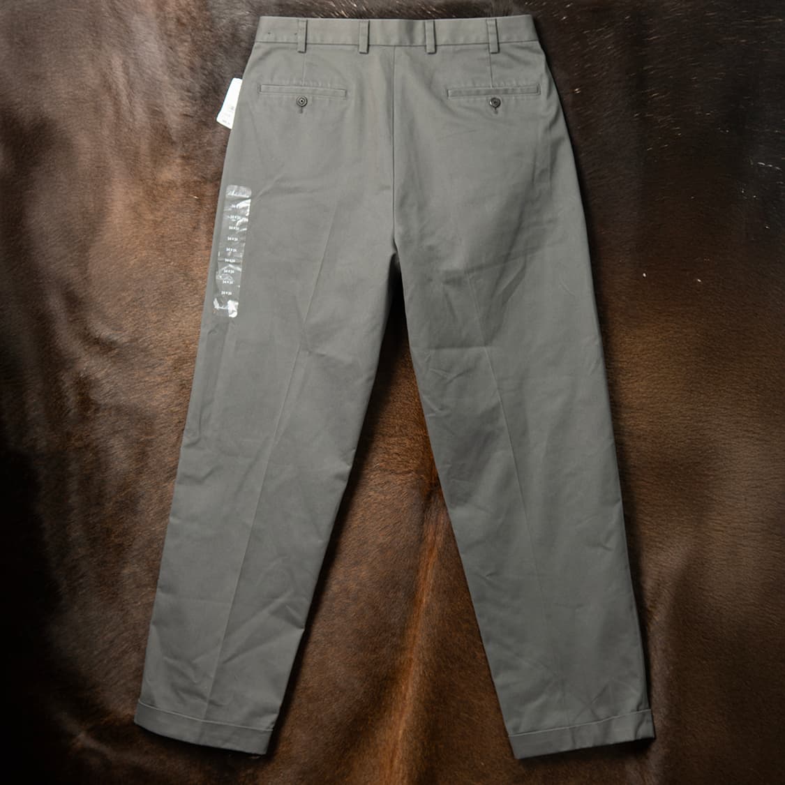 [34] 브룩스브라더스 코튼 트윌 투턱 치노팬츠 그레이 미사용 신품  상품이미지3