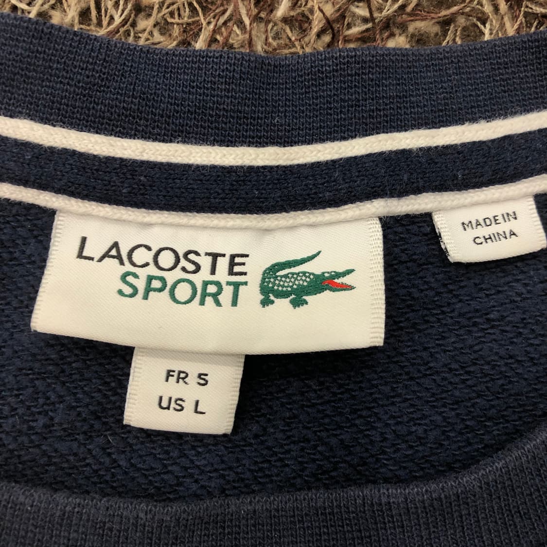 L 라코스테 네이비 맨투맨 상품이미지3