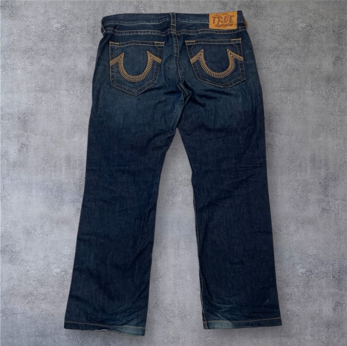 트루릴리전 진청 버튼플라이 스트레이트 데님 팬츠 38 상품이미지6