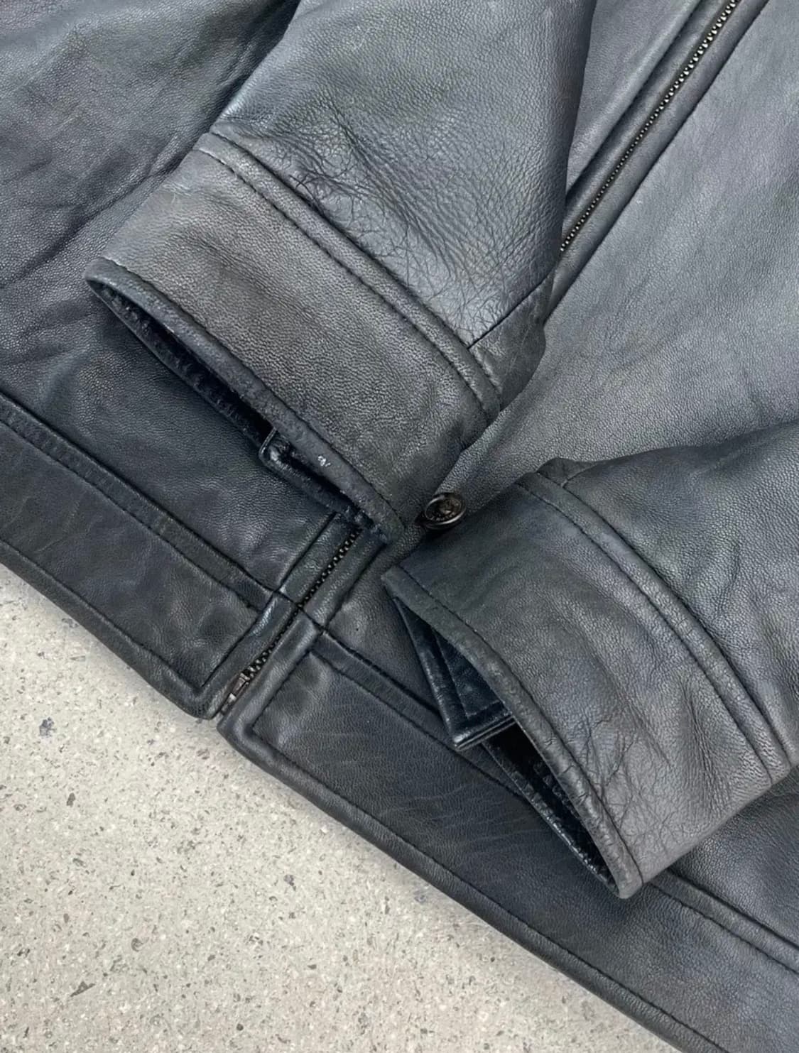 90s 폴로 맥스웰 레더자켓 상품이미지5