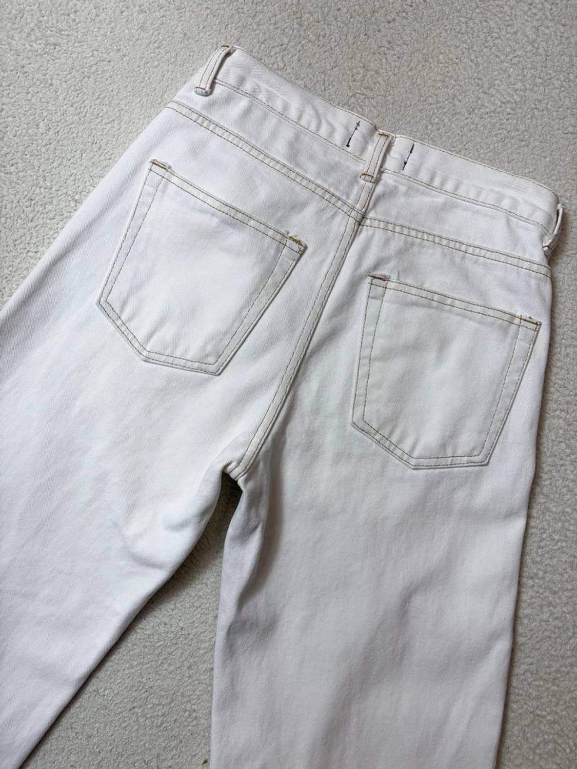 더오픈프로덕트 커팅 세미 와이드 데님 팬츠 PN6775 상품이미지6