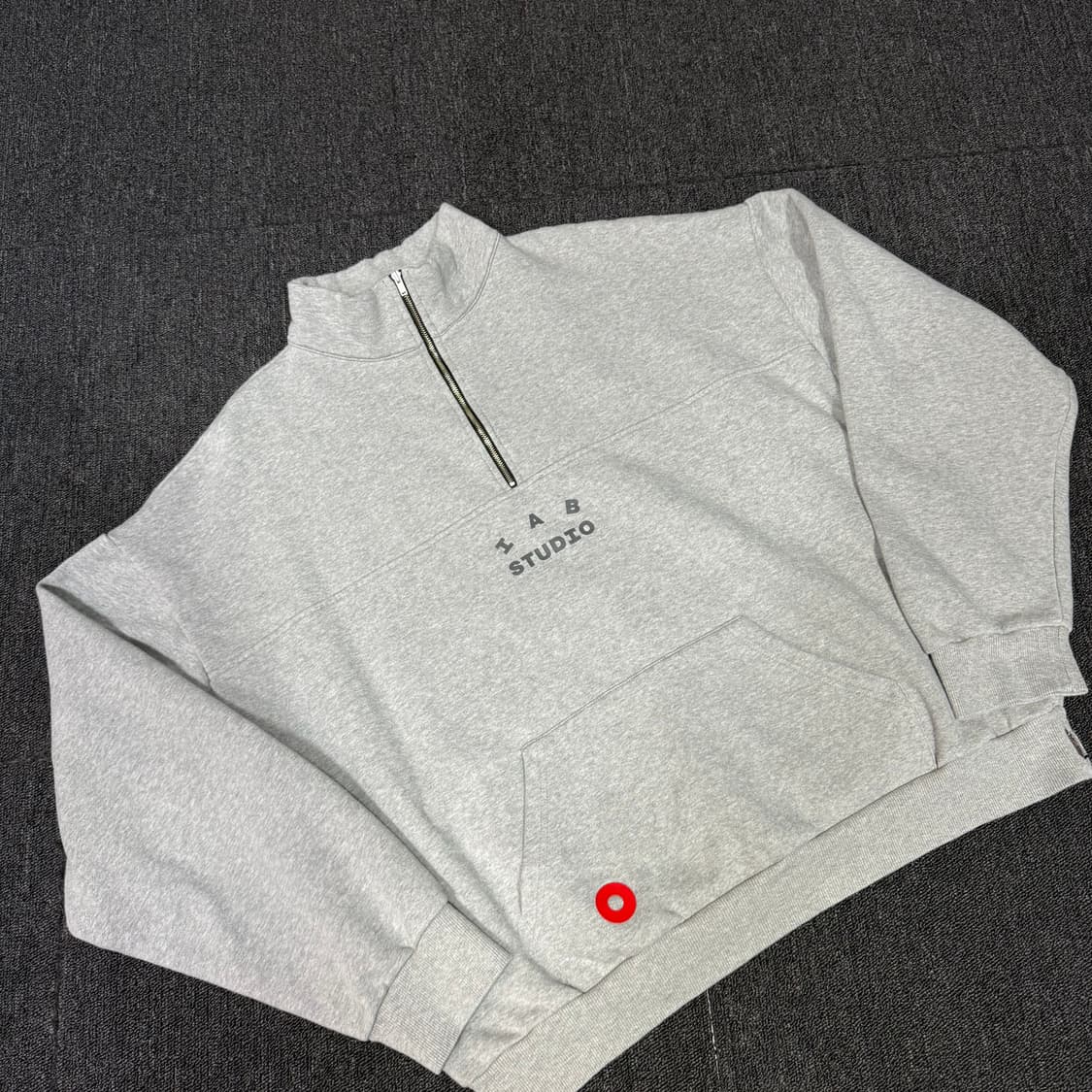 아이앱 스튜디오 x 현대 모비스 하프 집 풀오버 그레이 상품이미지3