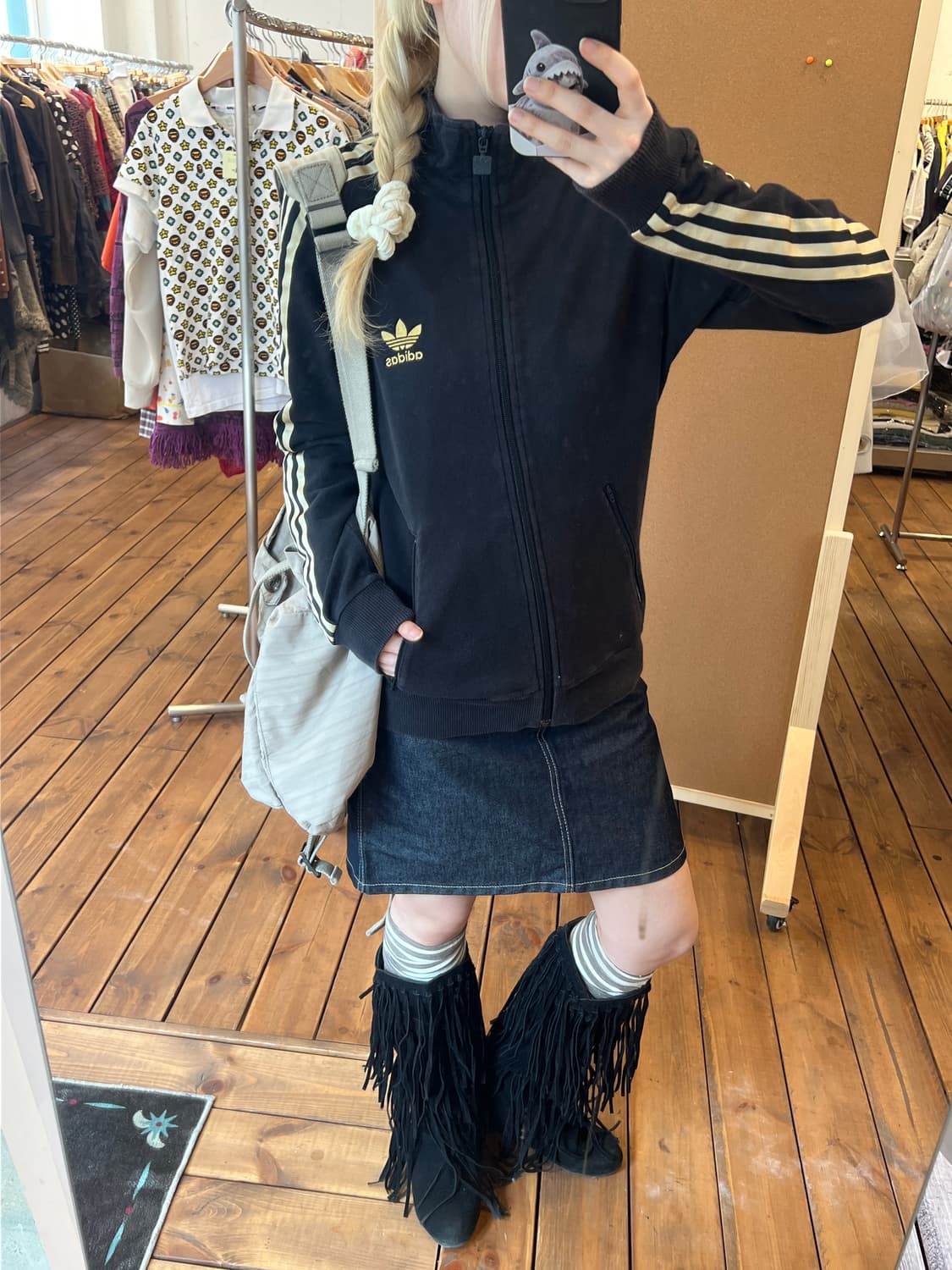 아디다스 블랙 골드 져지 상품이미지1