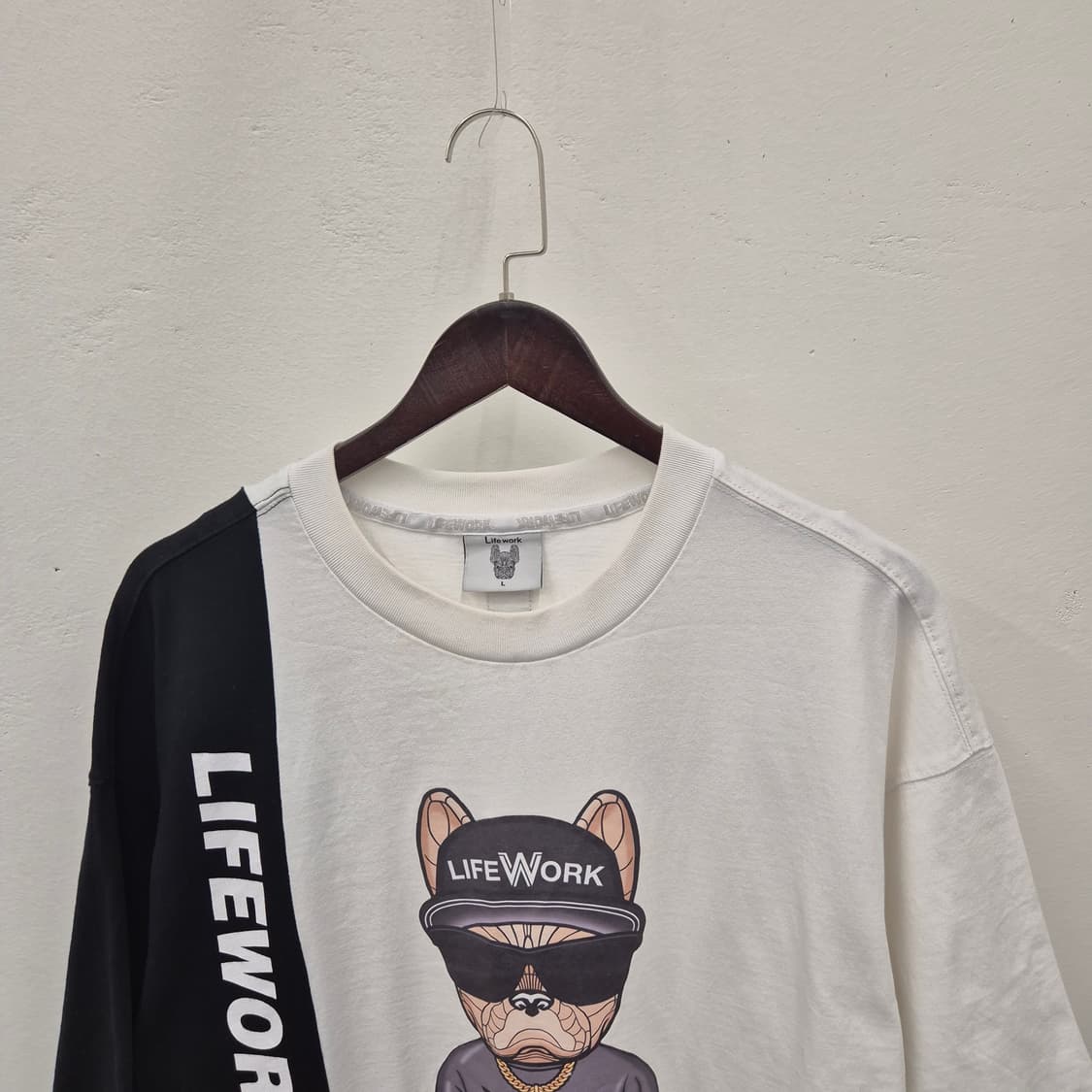 라이프워크 힙독 아플리 반팔티 L 상품이미지2