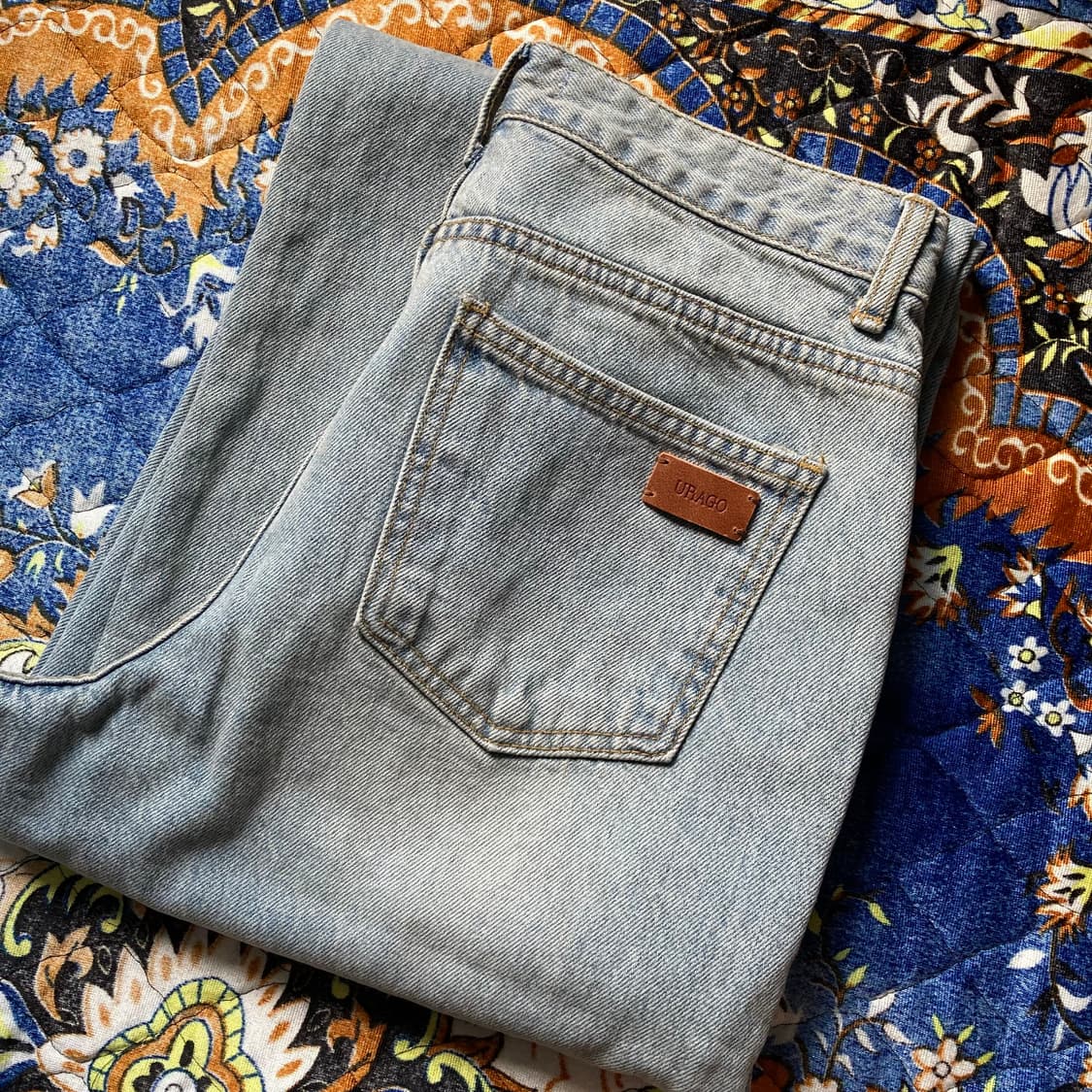 URAGO 유라고 Washed denim 워시드 루즈 데님 팬츠 청바지 상품이미지7