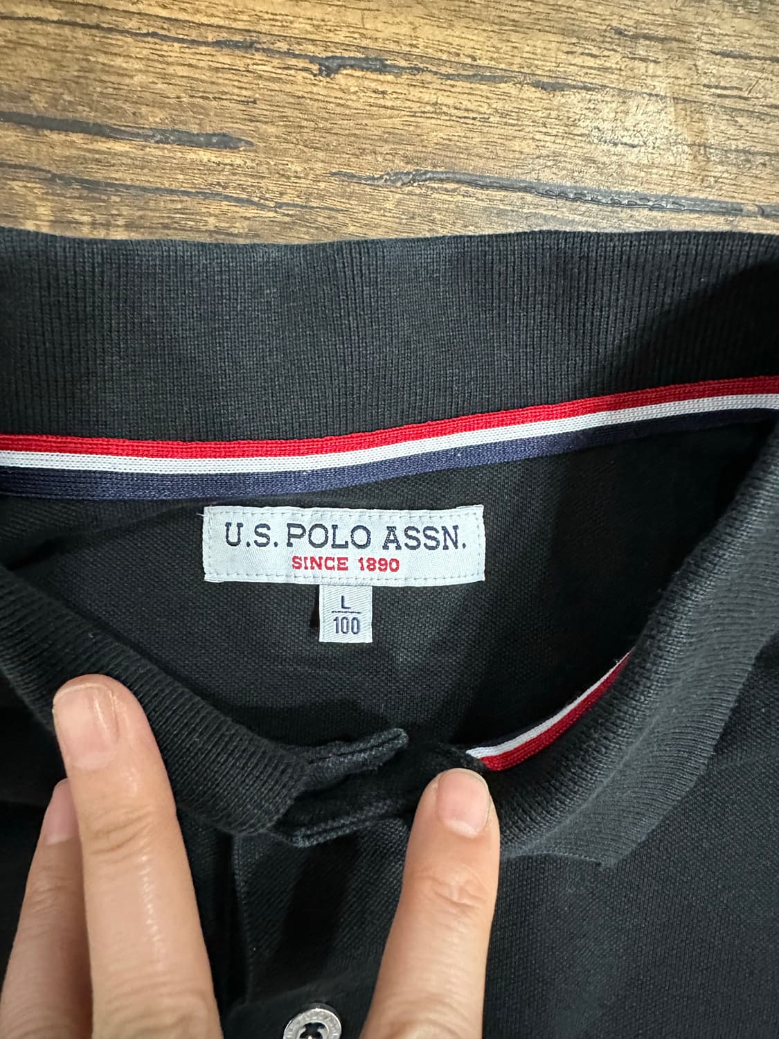 U.S. 폴로 어쌔신 블랙 카라티 100 상품이미지3