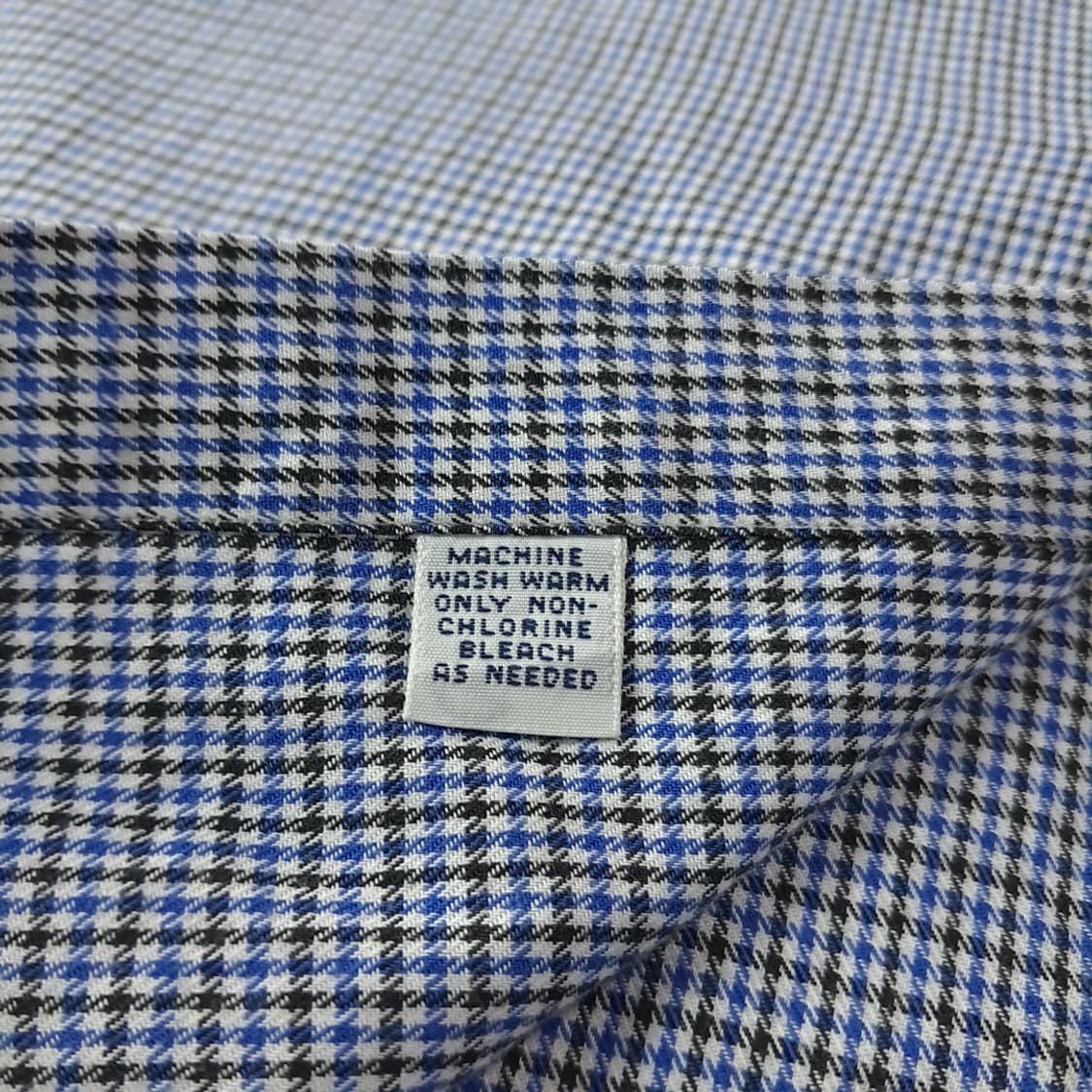 CJ493 2XL 폴로 빅사이즈 블루블랙 마이크로하운드투스 셔츠 남방 상품이미지5