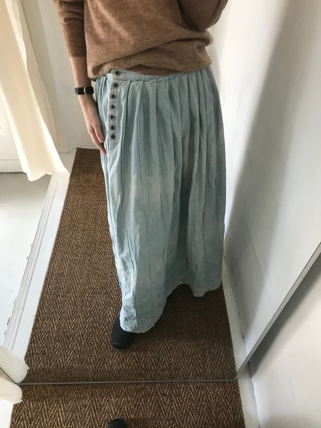 vintage denim skirt 상품이미지6