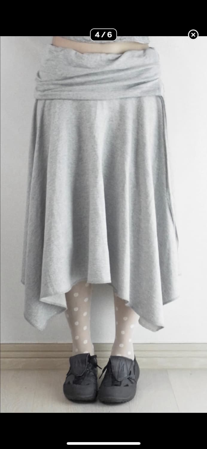 택포) 드레이프 플로우 스커트 상품이미지4