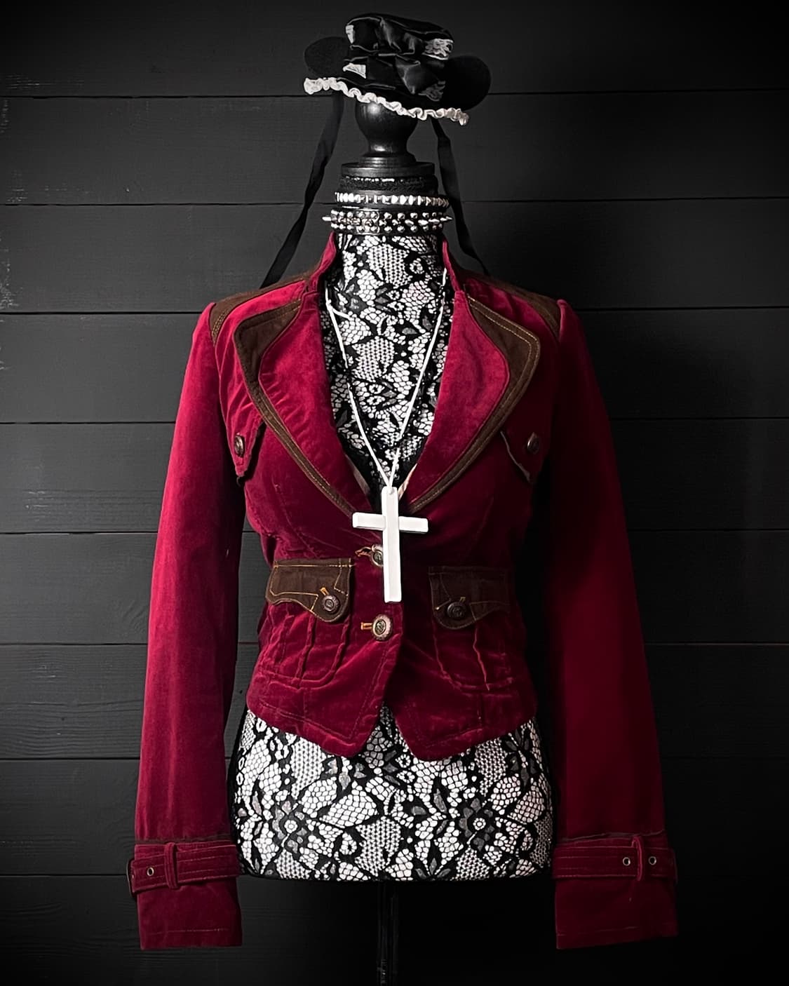 EGOIST 에고이스트 레드 벨벳 웨스턴 펑크 자켓 상품이미지1