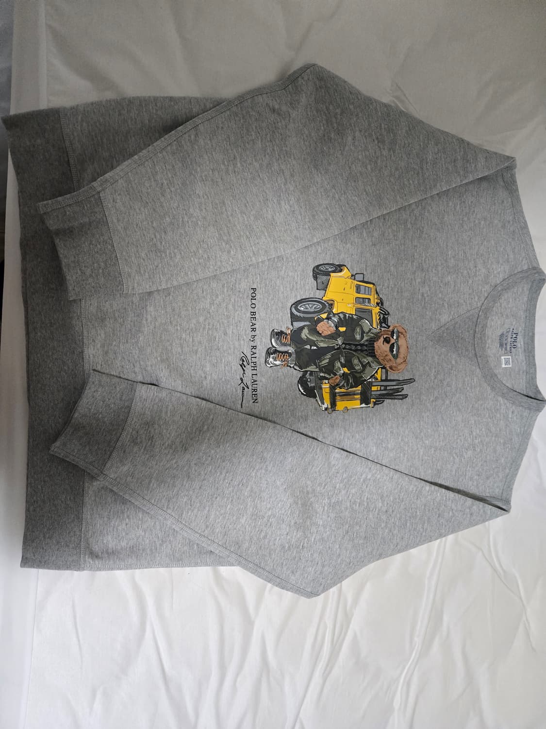 폴로 랄프 로렌 더블 니트 스웨트셔츠 앤도버 헤더 - 25SS 상품이미지2