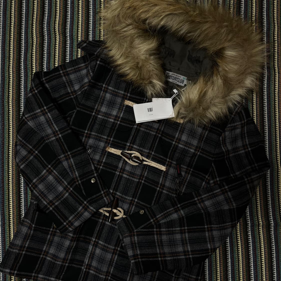 사파리스팟 1/2 REGION 레기온 체크 더플 코트 상품이미지1