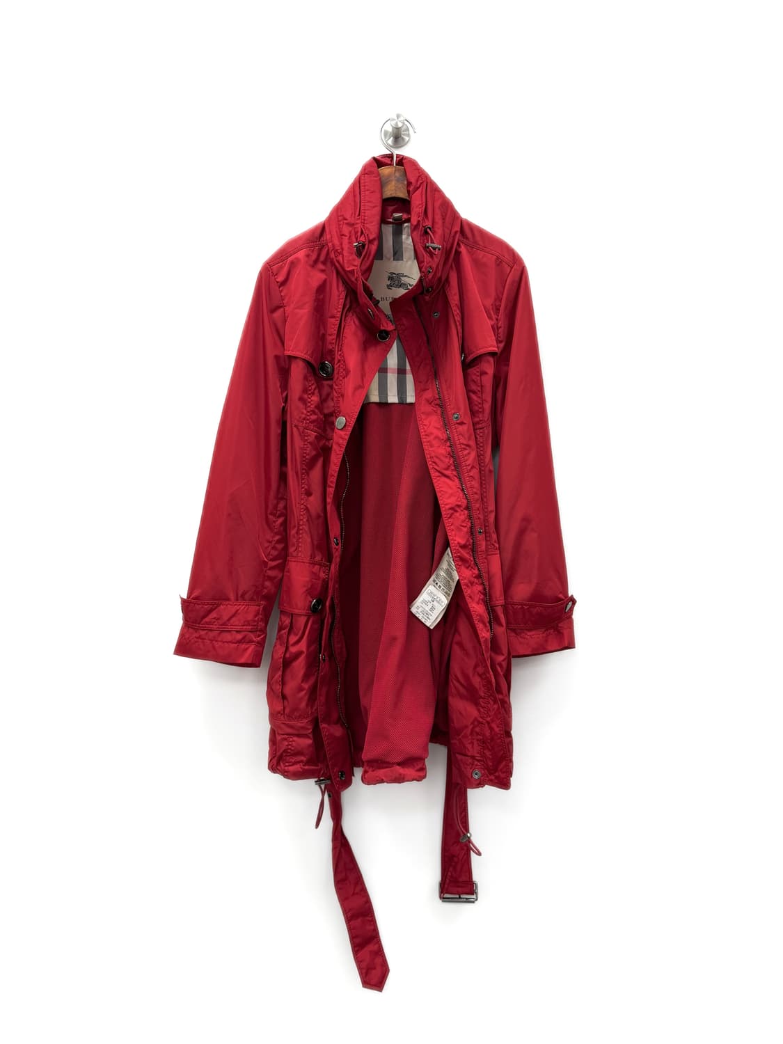 버버리 나일론 하이넥 벨티드 파카 코트 상품이미지5