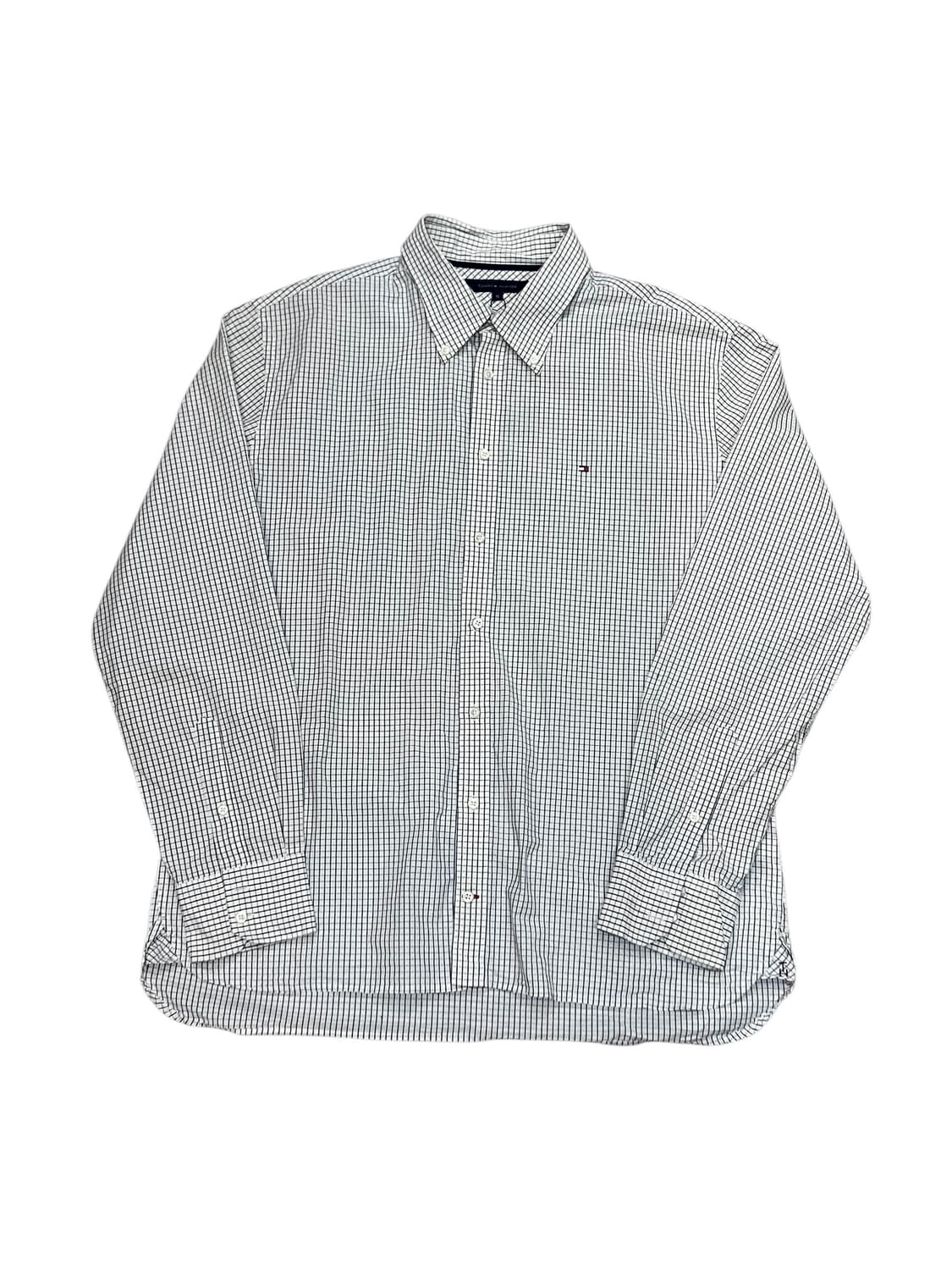 타미힐피거 체크 셔츠 화이트 XL  #csz3026  상품이미지3