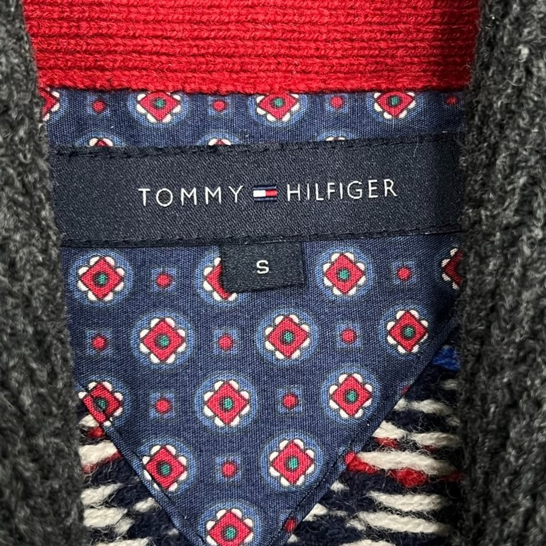 타미힐피거 눈꽃 패턴 가디건 v0853 상품이미지5