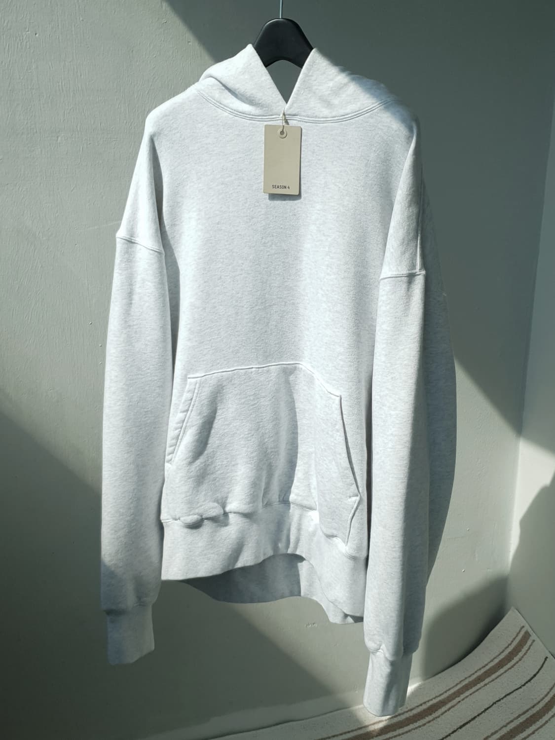Yeezy Season4 light heather grey hoodie 상품이미지5