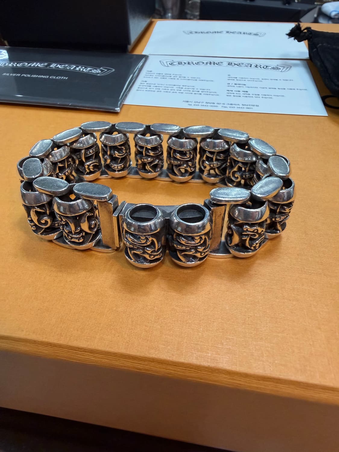 크롬하츠 정품 셀틱룰러팔찌 국내 백화점 인보이스 풀구성품 팝니다.!! 상품이미지6