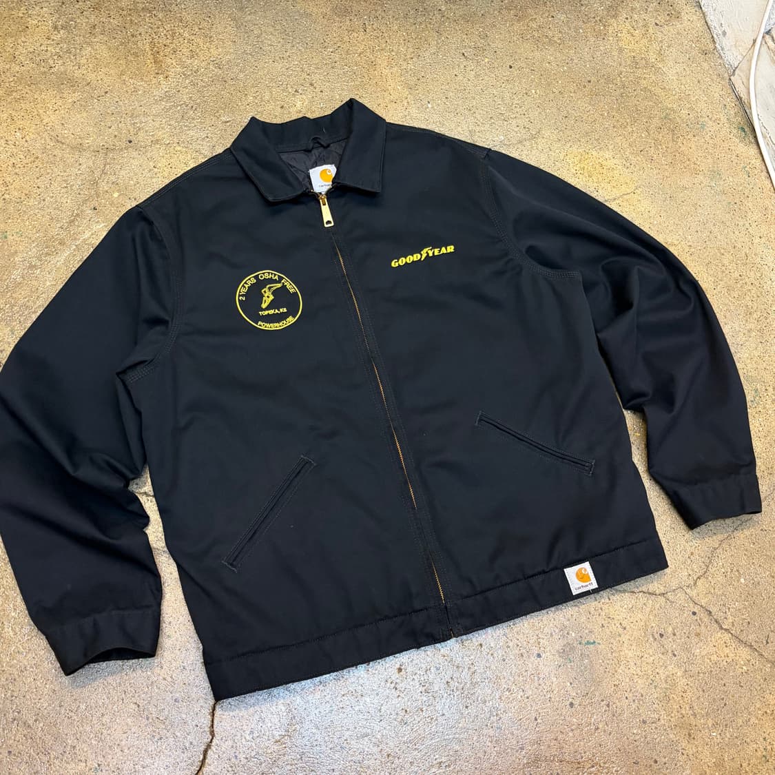 00s USA 빈티지 칼하트 굿이어 디트로이트 자켓 덕액티브 자켓 상품이미지2
