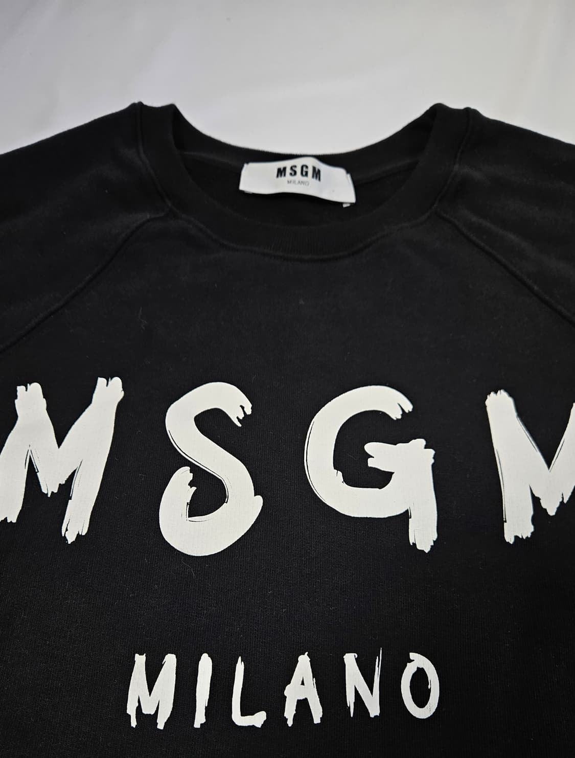MSGM 밀라노 브러쉬드 로고 맨투맨 L 상품이미지3