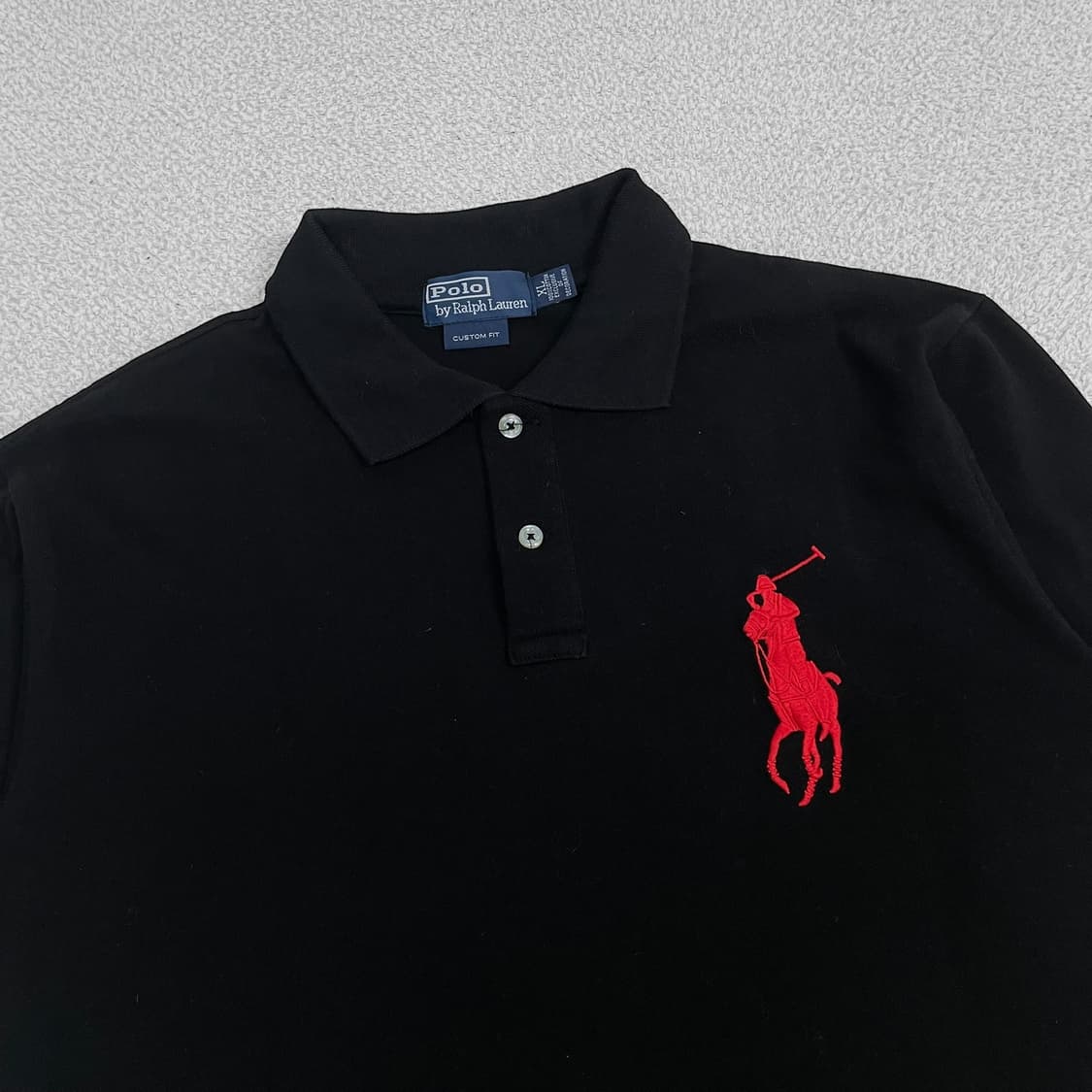 폴로 랄프로렌 빅 포니 치프키프 카라 반팔티 블랙 상품이미지2