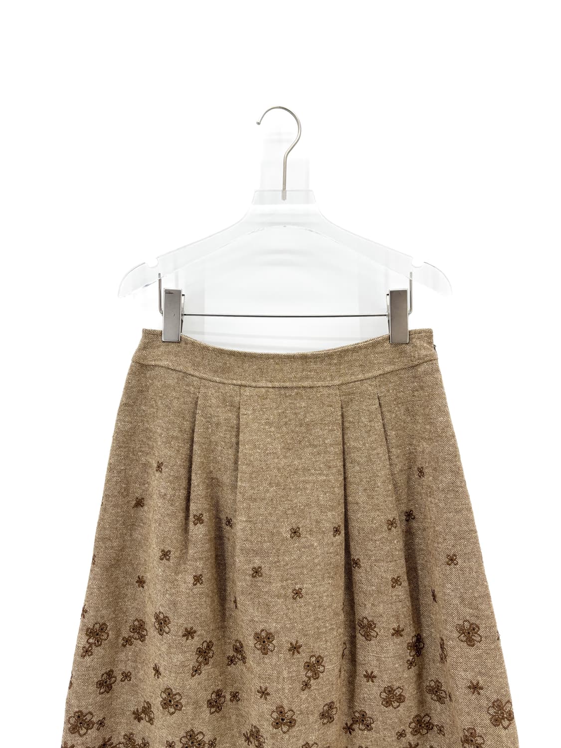 빈티지 플라워 자수 미디 스커트 상품이미지2