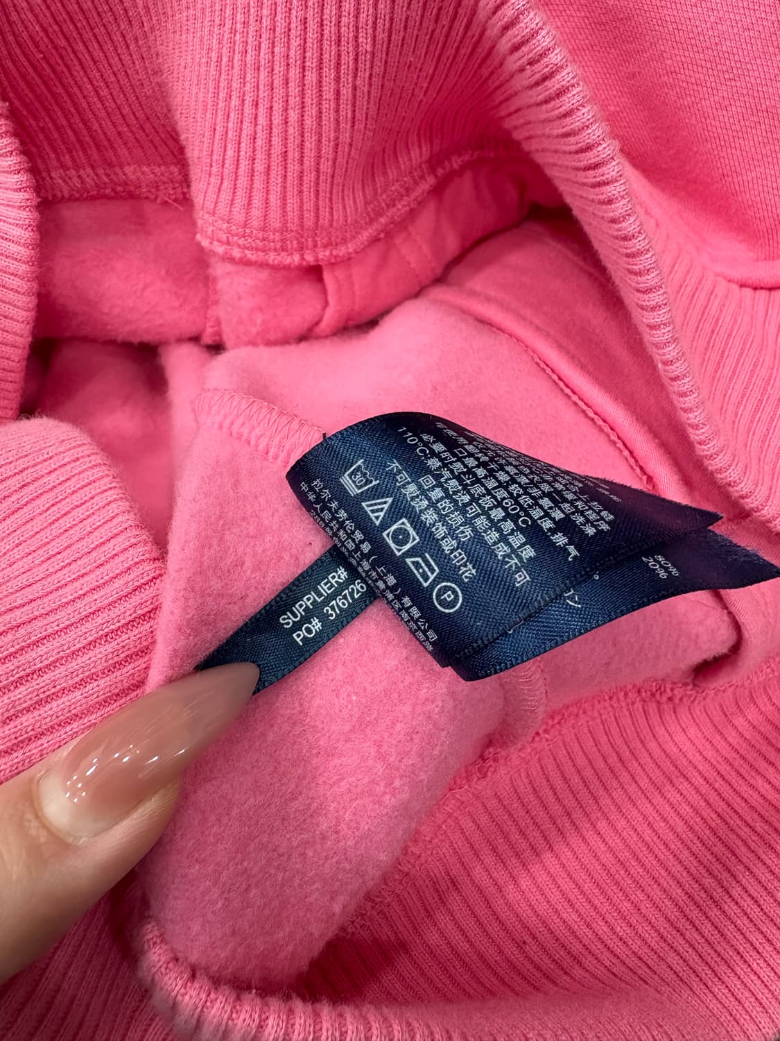 폴로랄프로렌 후드집업 핑크m 상품이미지6