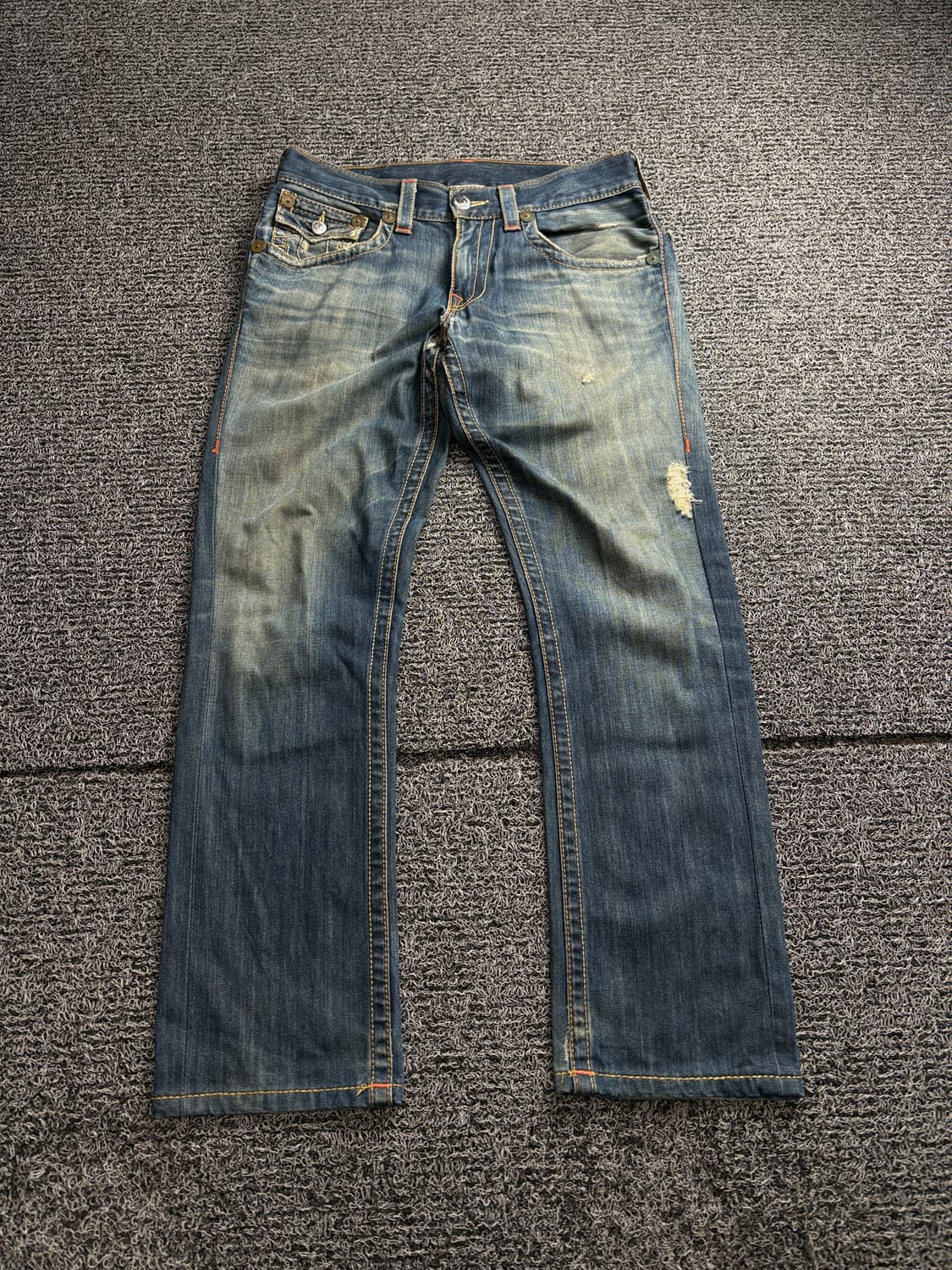 트루릴리젼 리키 월드투어 세미 부츠컷 데님 팬츠 2742 상품이미지2