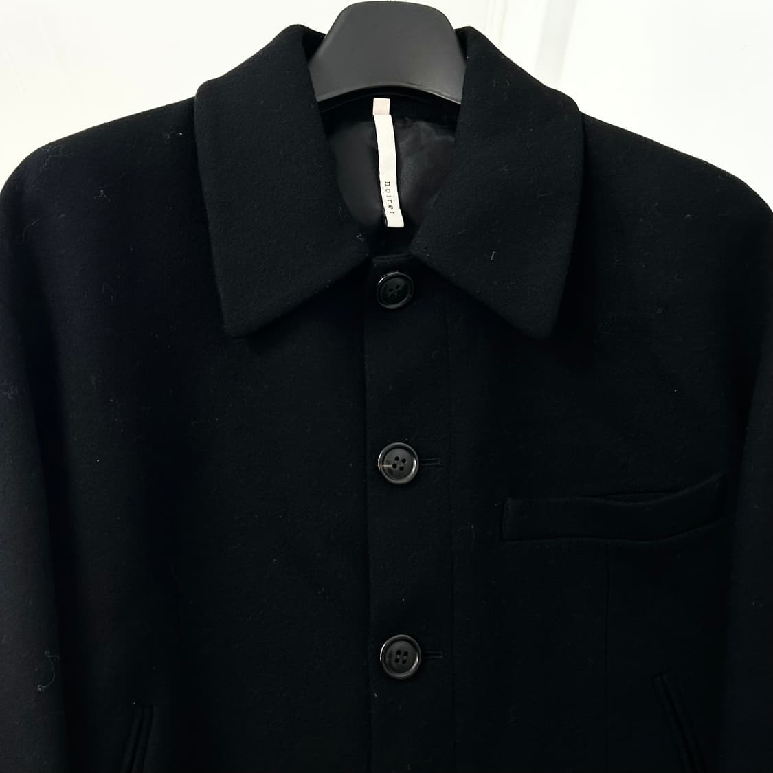 노이어 메리노울 오버핏 크롭 블루종 자켓 상품이미지7