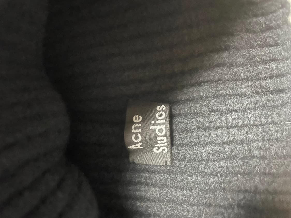 아크네 스튜디오 블랙 울 비니 56cm 상품이미지2