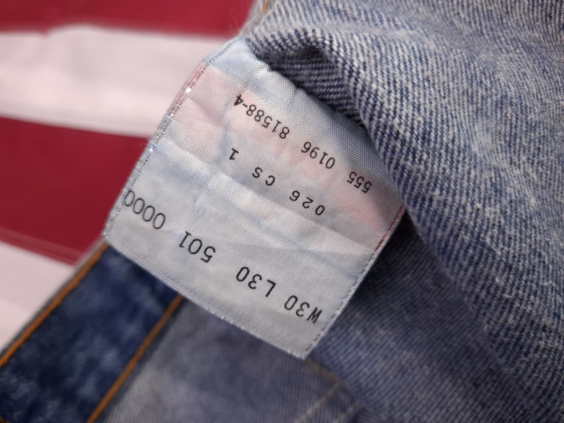 오리지날 미국제조 90's 리바이스 501XX 데님진 상품이미지7