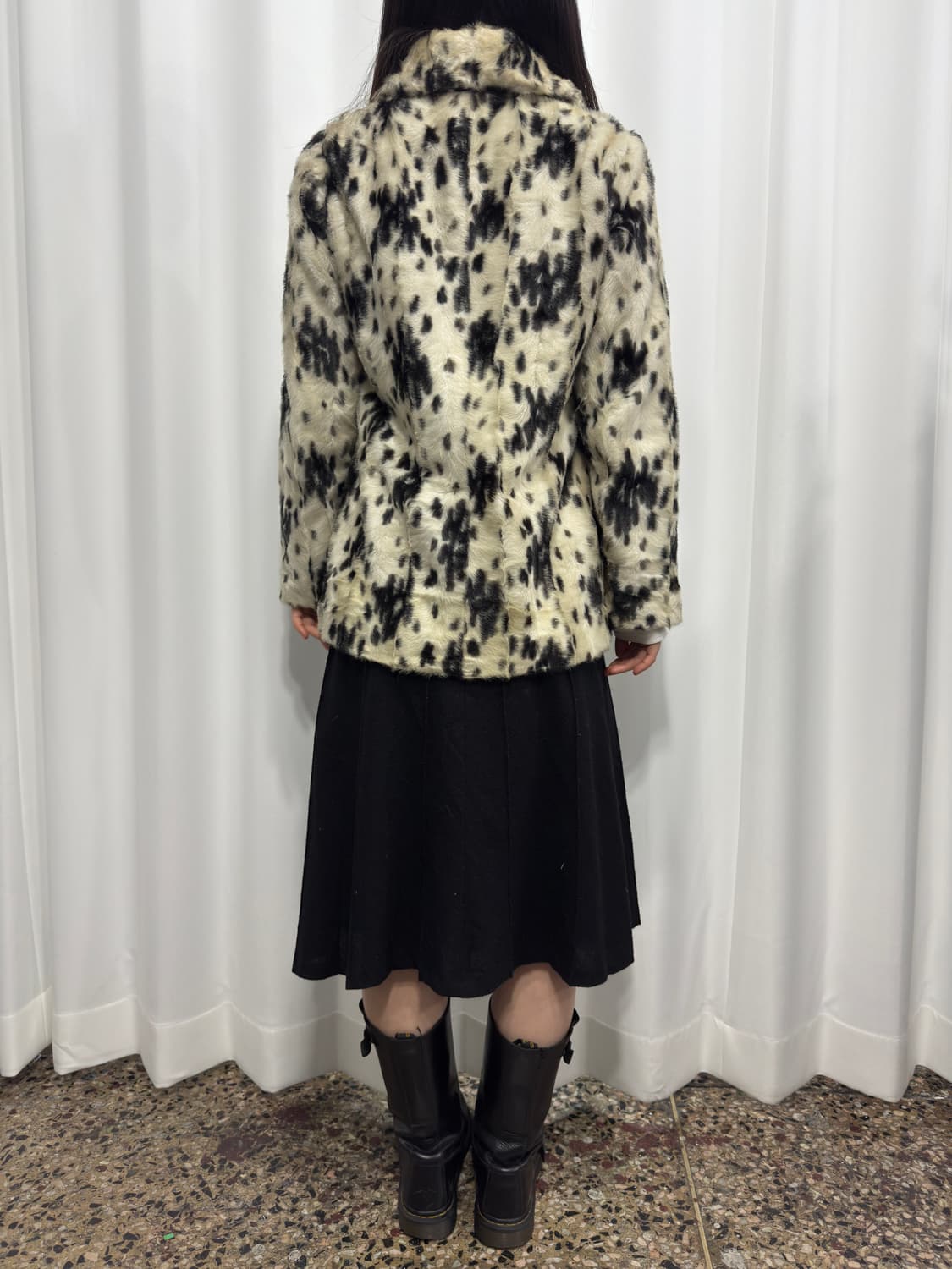 pattern fur jacket 상품이미지6