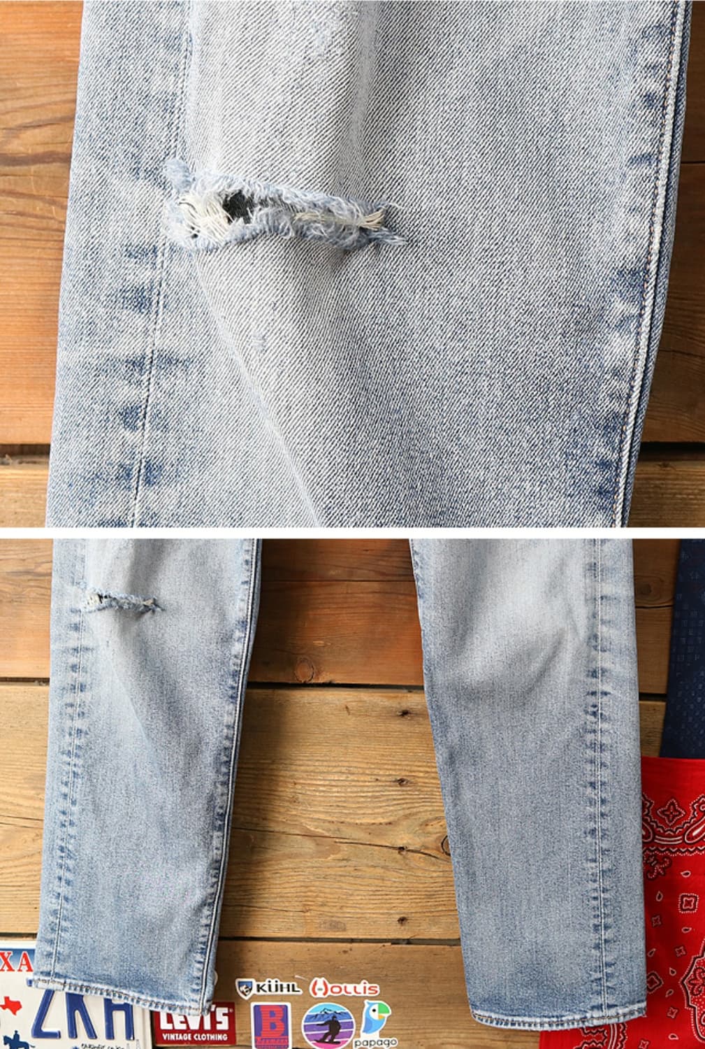 LEVIS 리바이스 505 프리미엄 블랭크텝 데님 31사이즈  상품이미지4