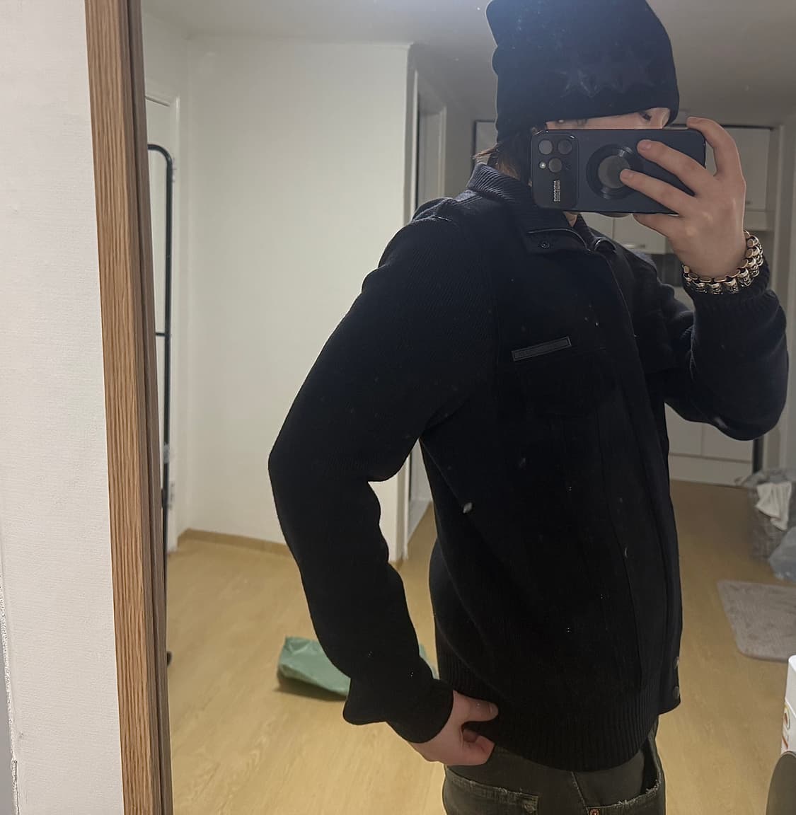 프라다 스웨이드 니트 집업 상품이미지8