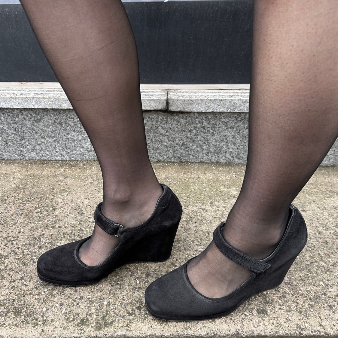 00s 빈티지 프라다 스포트 스웨이드 웨지 힐 상품이미지10