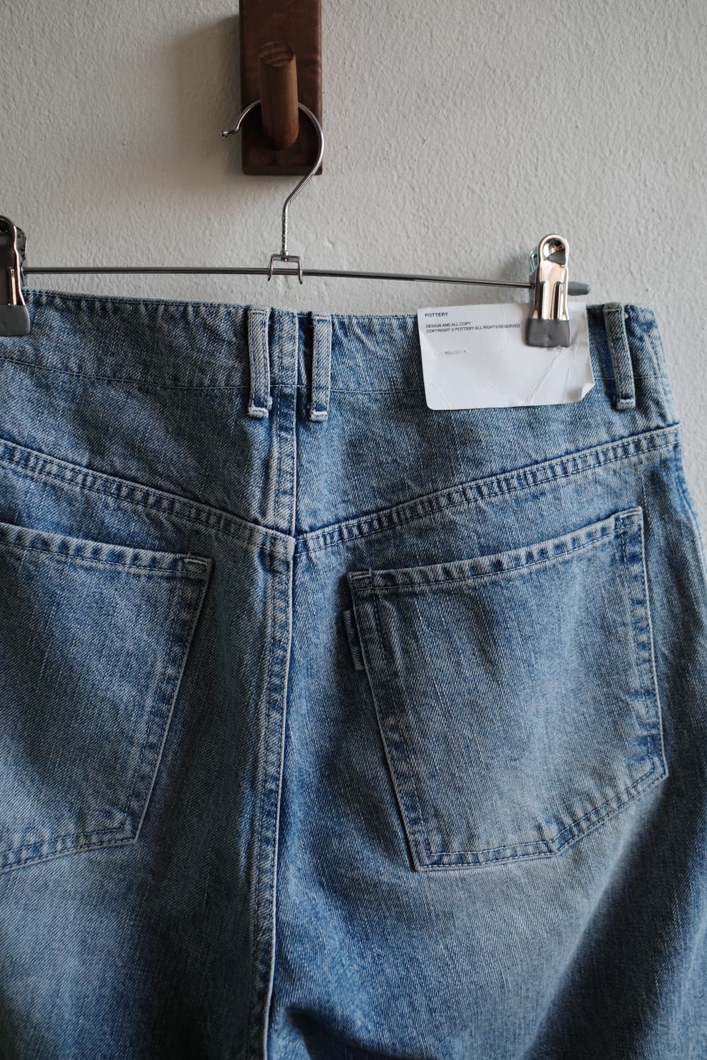 포터리 와이드 데님 팬츠 상품이미지7