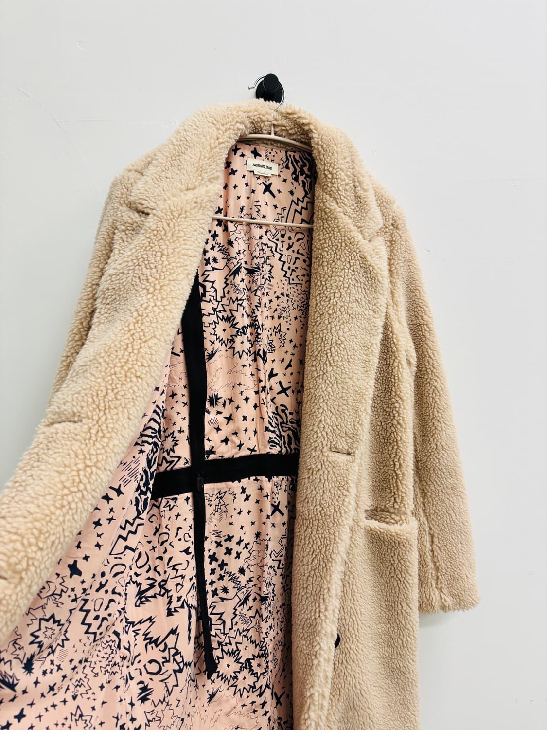 ZADIG & VOLTAIRE 쟈딕앤볼테르 테디 양털 더블 하프코트 상품이미지3