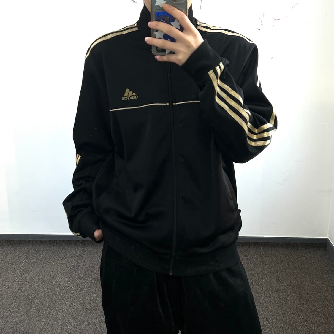 Adidas 아디다스 검골 삼각로고 져지 상품이미지1