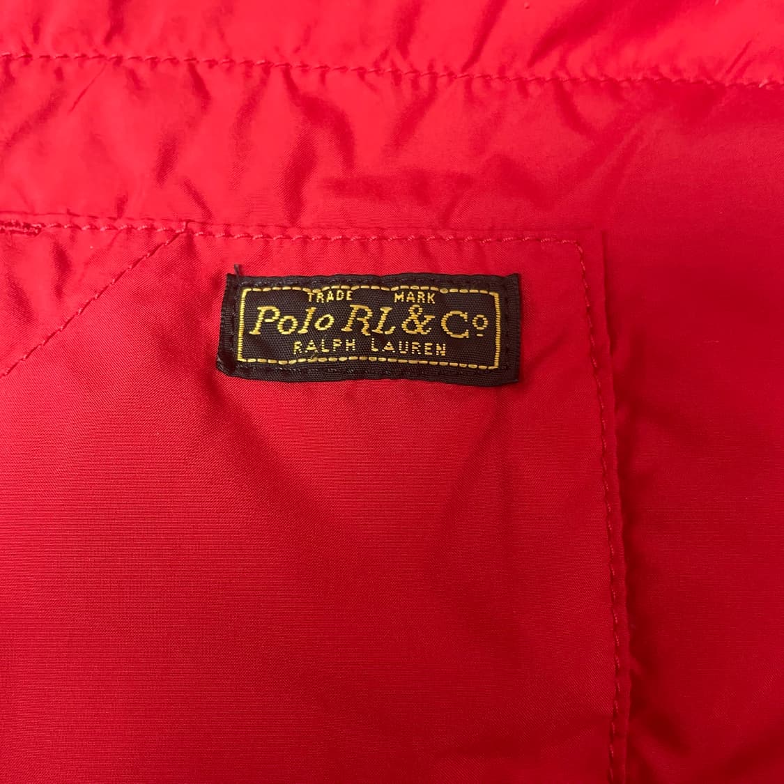 폴로 랄프로렌 리버시블 레드 포니 블랙 베스트 푸퍼 XL 상품이미지5