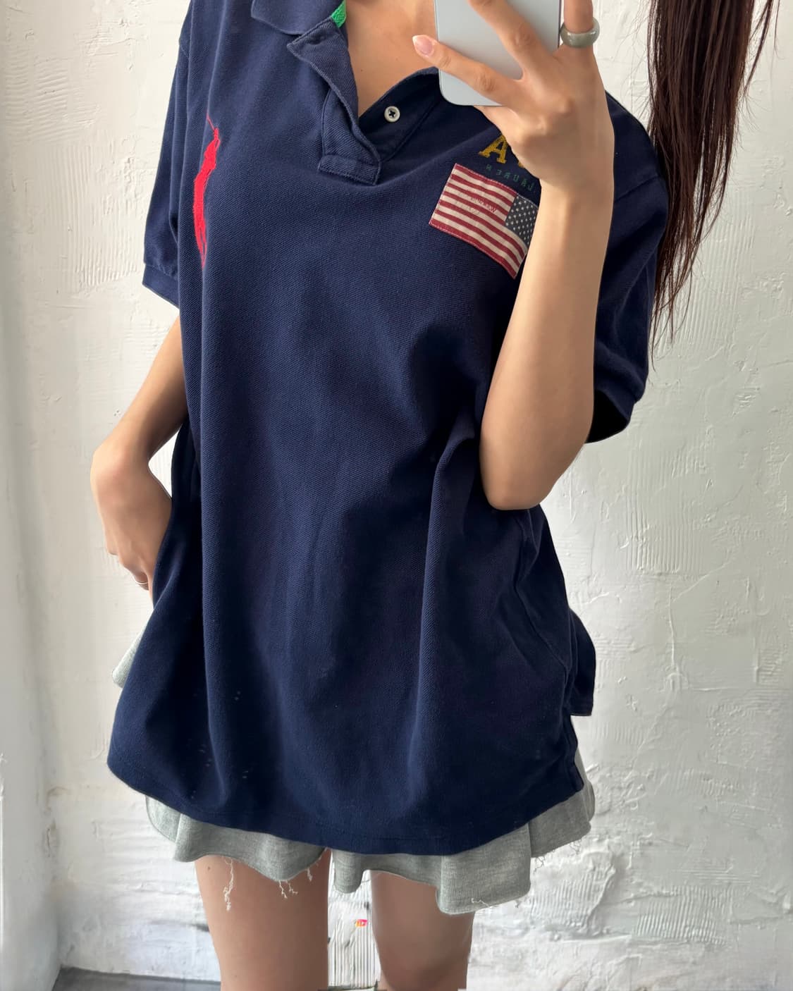 Polo 폴로 랄프로렌 신형 네이비 성조기 빅포니 PK 카라티셔츠 상품이미지6
