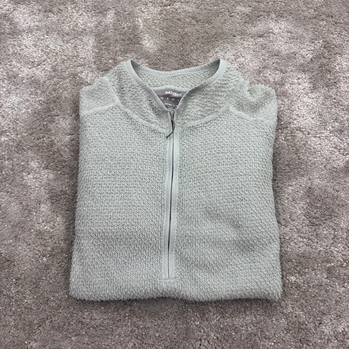 [L] 새티스파이 고스트플리스 하프집업 문 컬러 상품이미지1