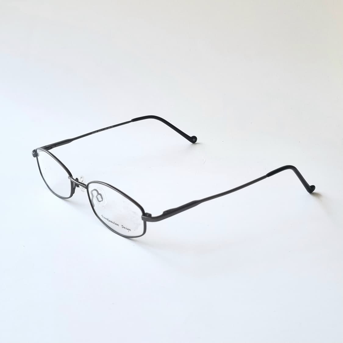 데드스탁 스칸디나비안 디자인 지적인 무드 다크 건메탈 헥사곤 안경 768 상품이미지3