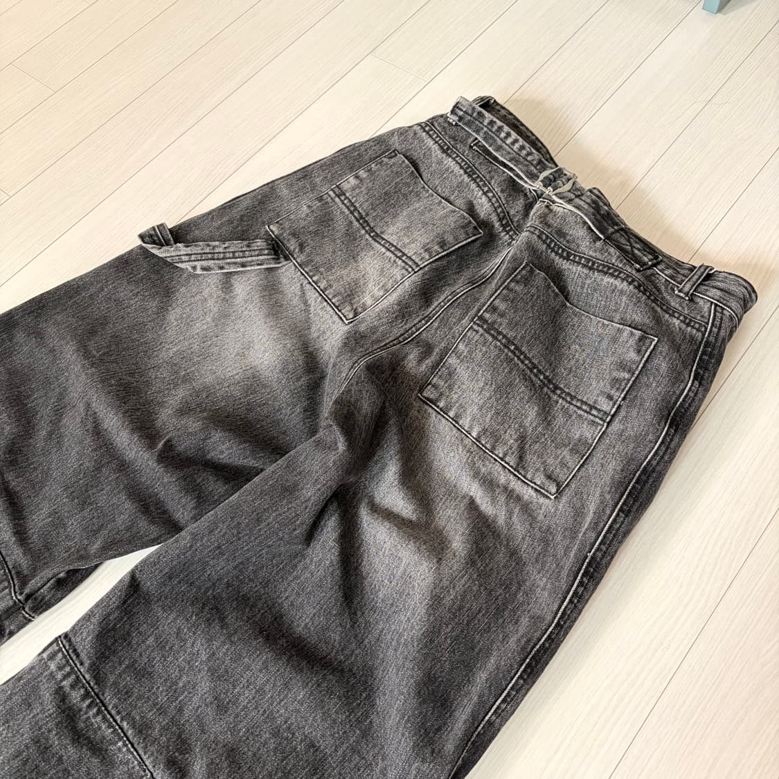 카락터 Vintage emblem denim pants / Black 0 상품이미지5