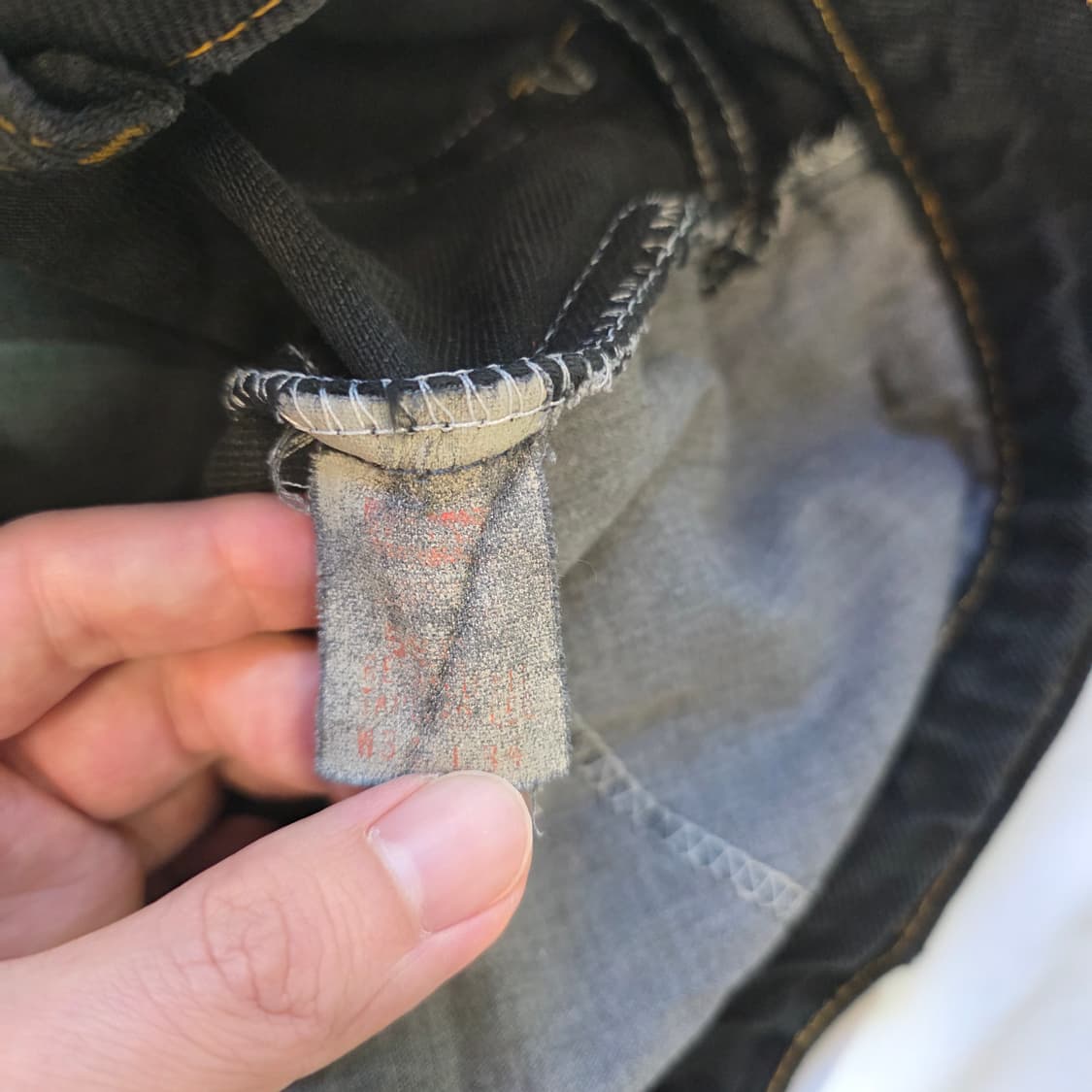 [W34L32]90s 리바이스 550 오렌지탭 블랙 데님팬츠 상품이미지5