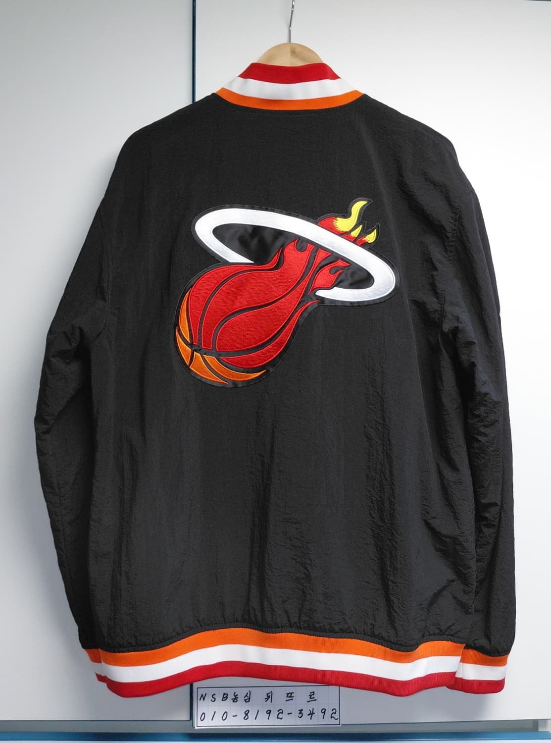 [L]미첼앤네스 마이애미 히트 어센틱 웜업 자켓 상품이미지9