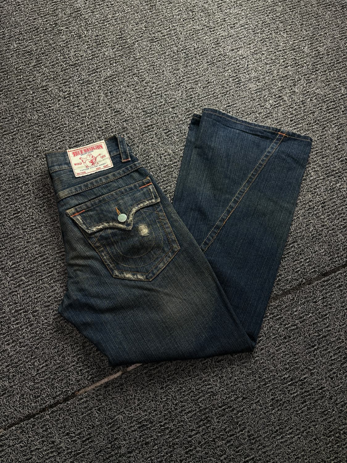 00s 트루릴리젼 y2k 빈티지 부츠컷 커브드 데님 팬츠 1815 상품이미지1