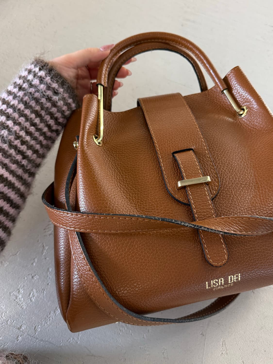 LISA DEI 리자데이 아시아 토트백 브라운 상품이미지6